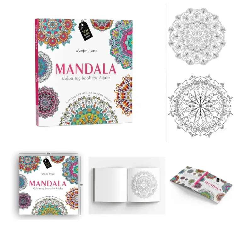 Mandala Colouring books for Adults with tear out sheets buy book online in sri lanka