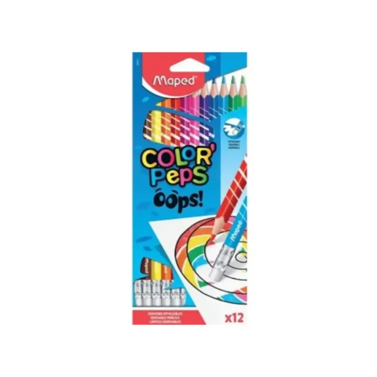 Maped 12 Color Peps Oops Erasable buy online in sri lanka