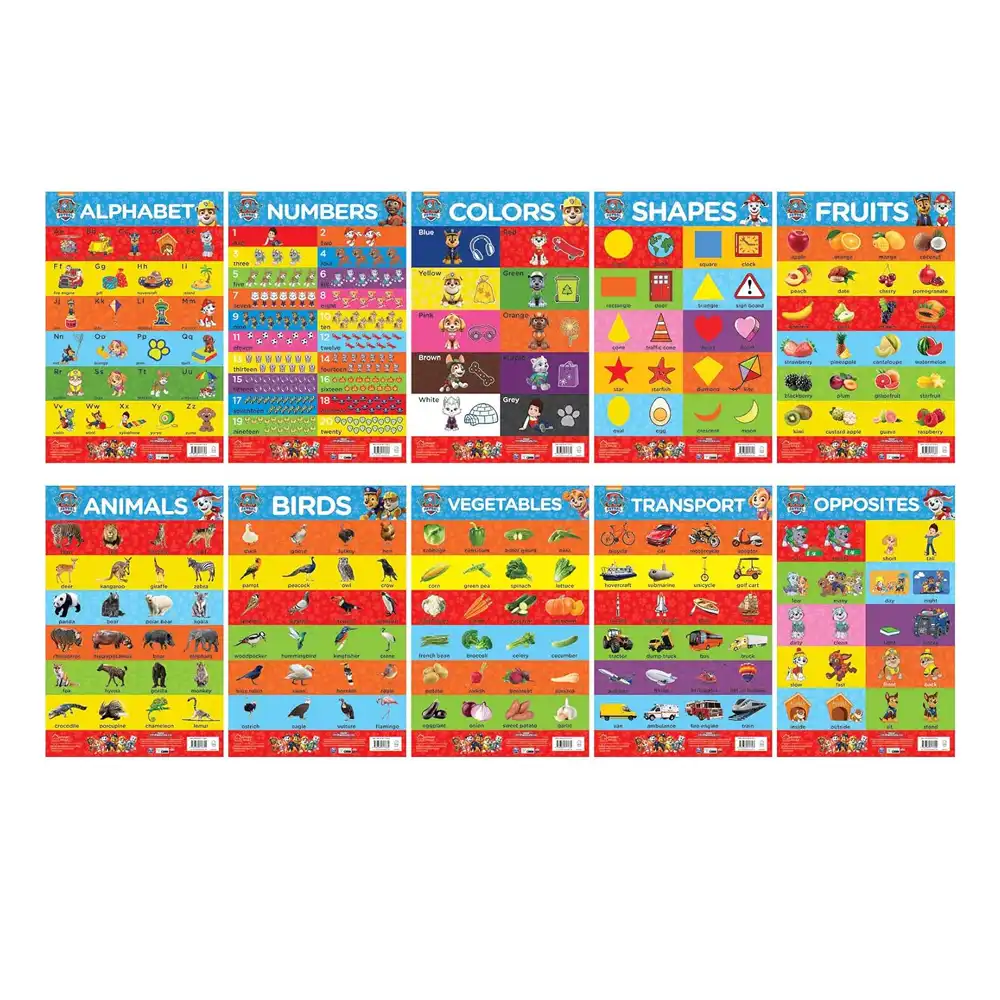 Paw Patrol - My First Early Learning Charts Learn With Paw Pups inside buy online in sri lanka