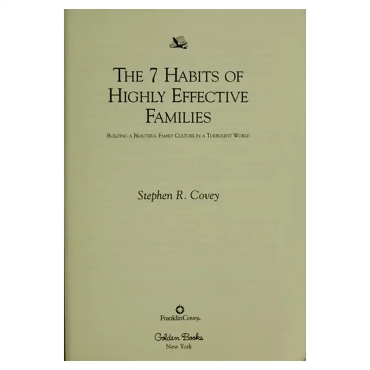 7 Habits Of Highly Effective Families Paperback by Covey, Stephen R. buy book online in sri lanka
