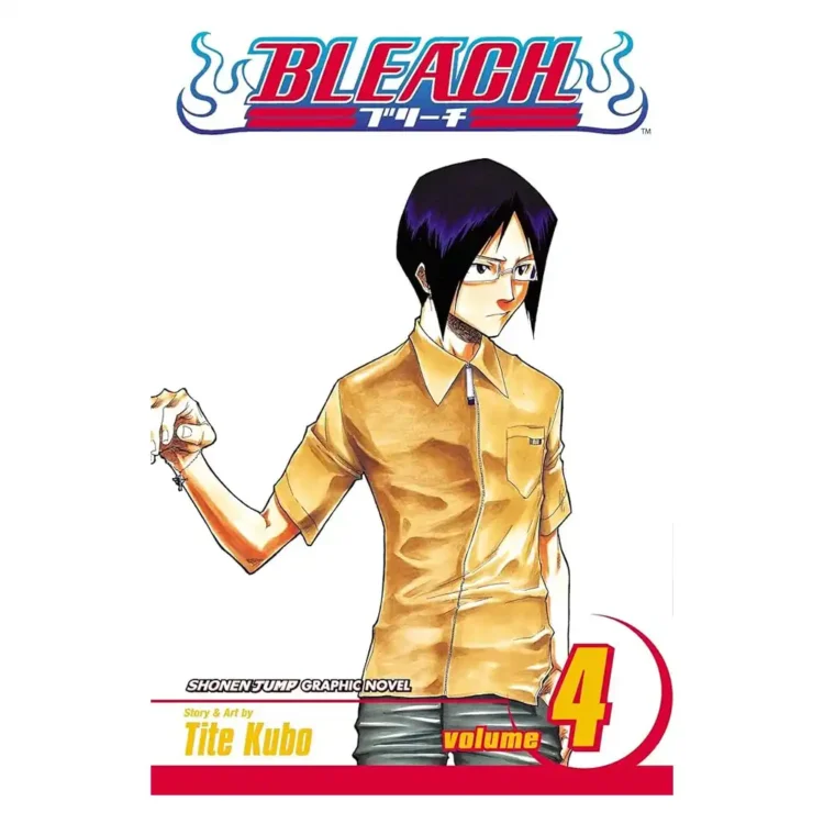 Bleach Vol. 4 paperback manga by Tite Kubo – shonen supernatural action series