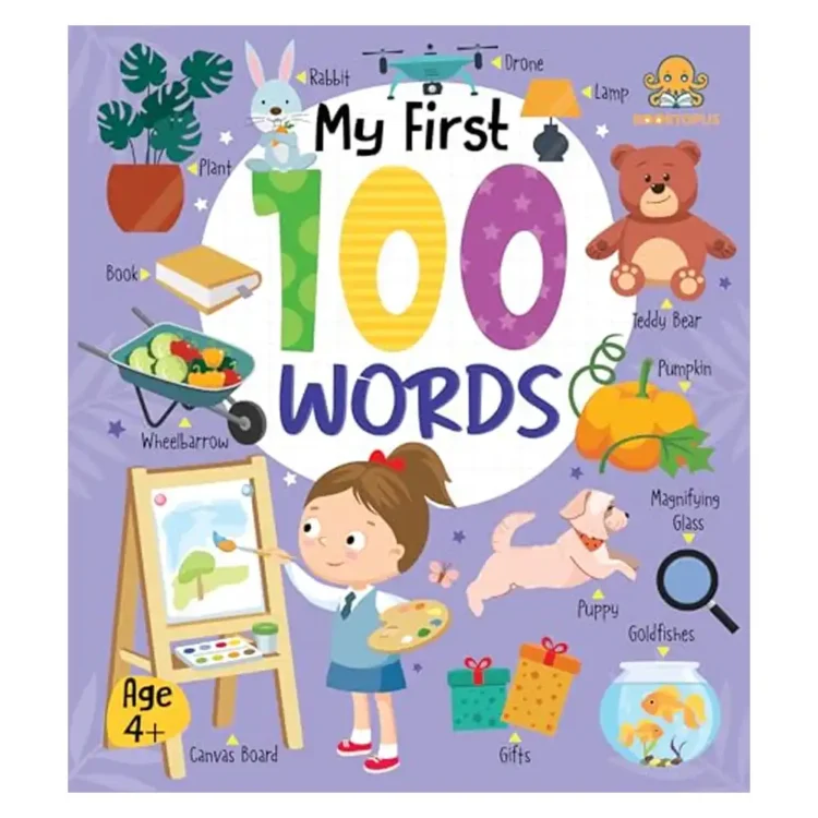 Booktopus Board Book – My First 100 Words – Early Learning Books for Kids – Picture Books for Baby 4+ Years Paperback by Booktopus buy book online in sri lanka