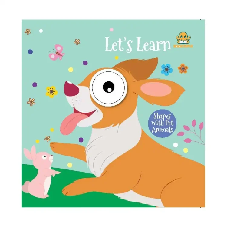 Let's Learn Shapes With Pets Interactive Learning Book by Booktopus – Harper Fiction Edition