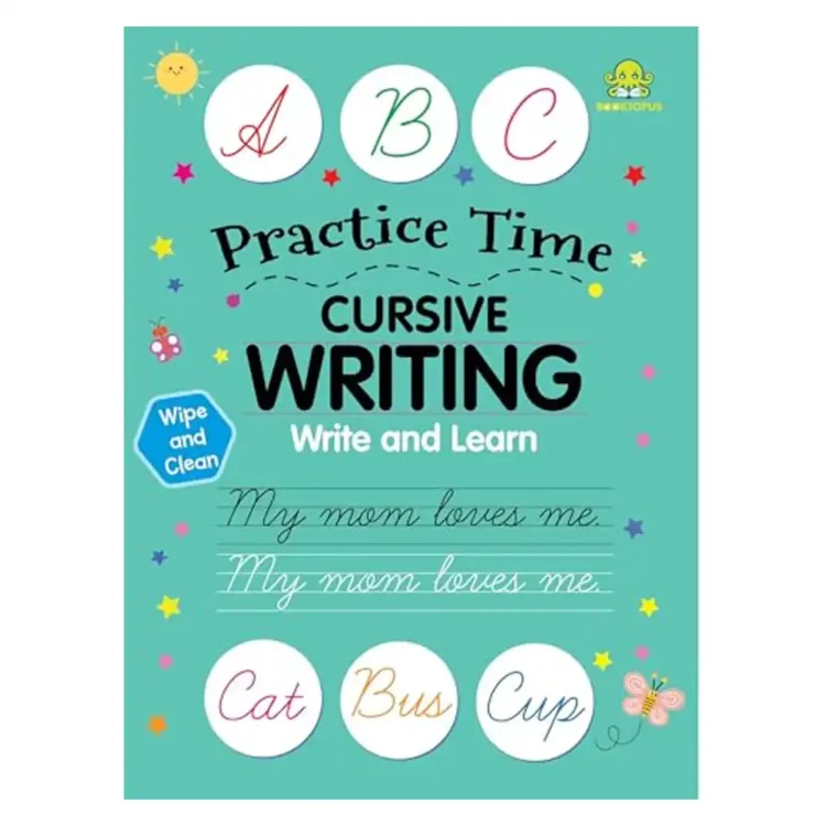 Let's Practice Wipe and Clean Cursive Writing Activity Book by Booktopus – HarperCollins Publishers 2025 Edition