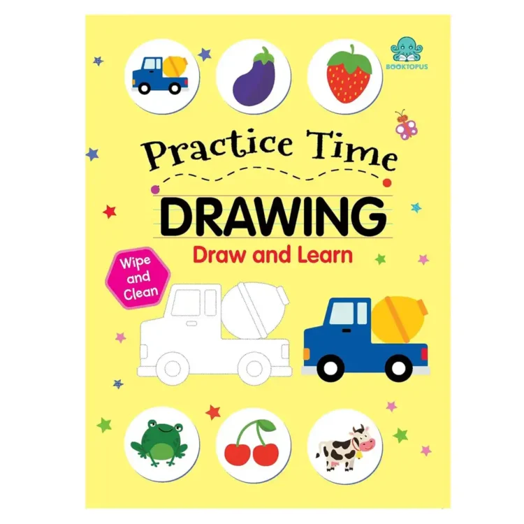 Let's Practice Wipe and Clean Drawing Activity Book by Booktopus – Harper Fiction Edition