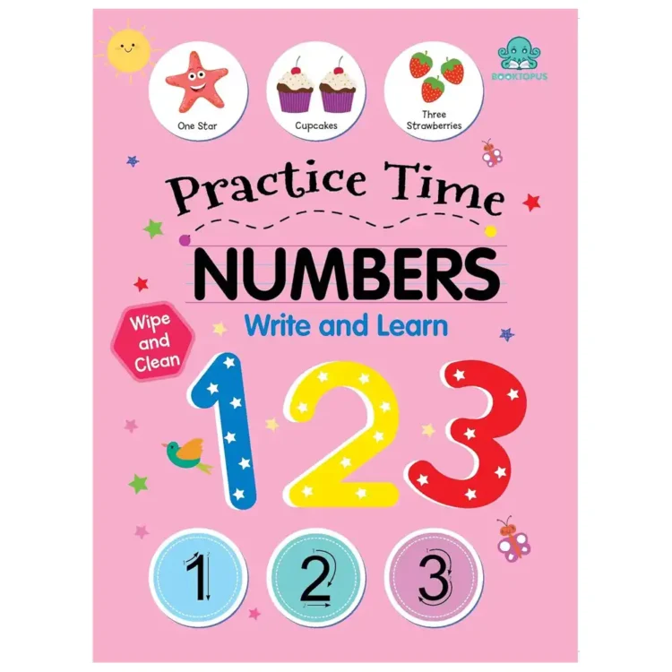 Let's Practice Wipe and Clean Numbers Activity Book by Booktopus – HarperCollins Publishers India Edition