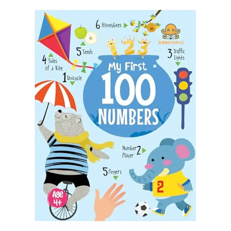 Booktopus Mini Board Book – My First 100 Numbers – Early Learning Books for Kids – Picture Books for Baby 4+ Years Paperback by BOOKTOPUS buy book online in sri lanka