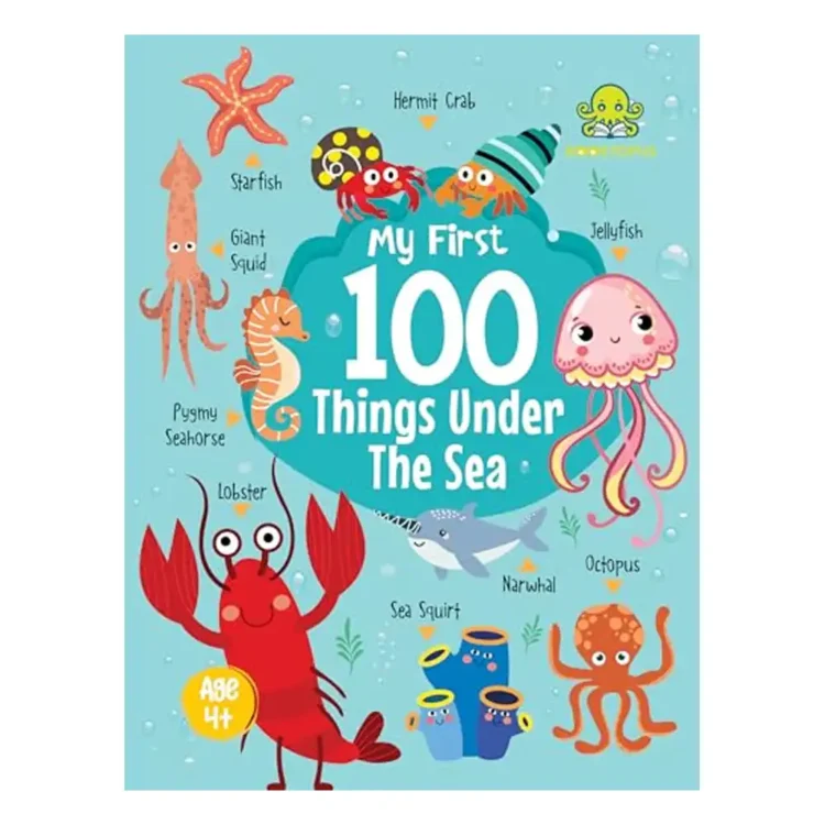 Booktopus Mini Board Book – My First 100 Things Under The Sea – Early Learning Books for Kids – Picture Books for Baby 4+ Years Paperback by BOOKTOPUS buy book online in sri lanka
