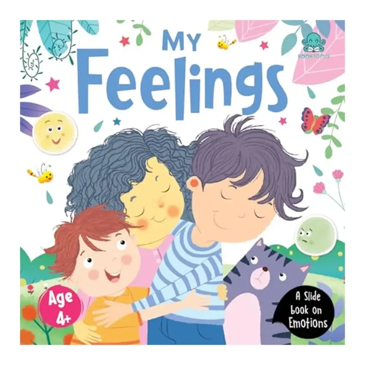 Booktopus Slide and Learn Board Book – My Feelings Emotional Learning Book – Interactive Books for Kids 4+ Years – Social Skills Development Paperback by Booktopus buy book online in sri lanka