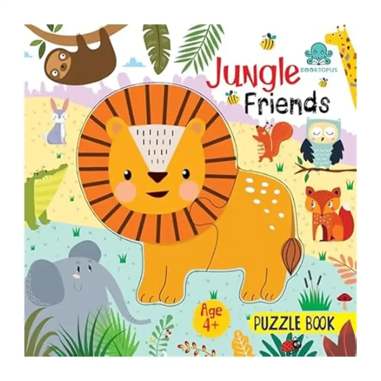 Booktopus Square Puzzle Board Book – Jungle Friends Learning Puzzle with Easy Grip Pieces – Educational Toys for Kids 4+ Years – Motor Skil Paperback by BOOKTOPUS buy book online in sri lanka