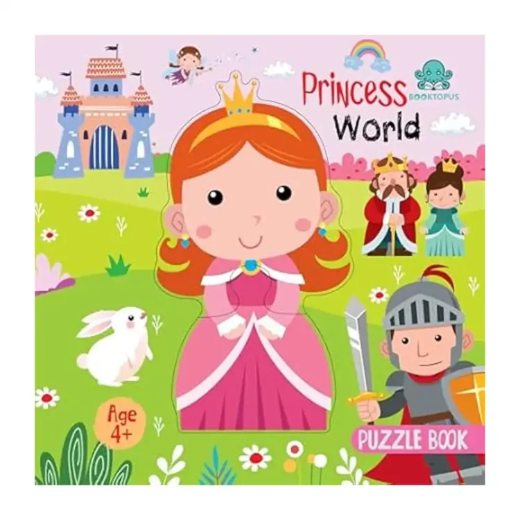 Booktopus Square Puzzle Board Book – Princess World Learning Puzzle with Easy Grip Pieces Motor Skil Paperback by BOOKTOPUS buy book online in sri lanka