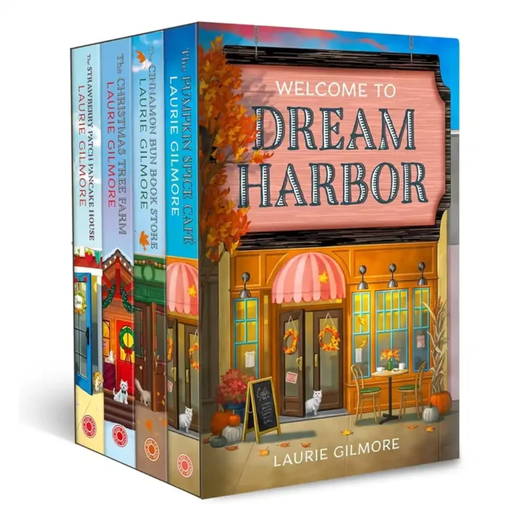 Dream Harbor box set by Laurie Gilmore paperback romance series with four cozy small-town love stories