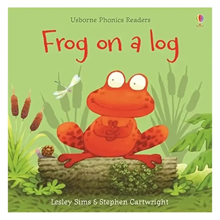 Frog on a Log Phonics Reader Paperback by Lesley Sims – Usborne Publishing 2019 Edition