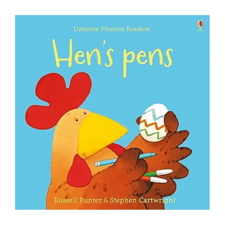 Hen's Pens Phonics Reader Paperback by Russell Punter – Usborne 2021 Edition
