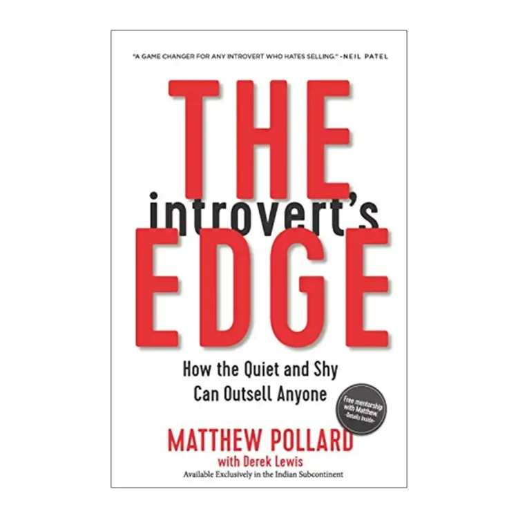 The Introvert’s Edge by Matthew Pollard paperback book cover – sales and personal development book for introverts