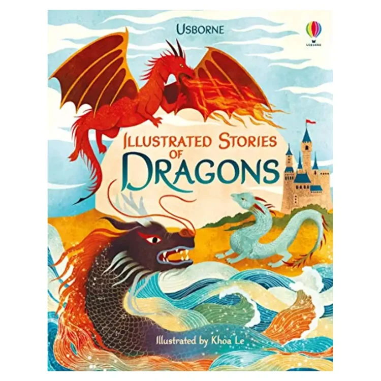 Illustrated Stories of Dragons Paperback by Andrew Prentice – Usborne 2021 Edition