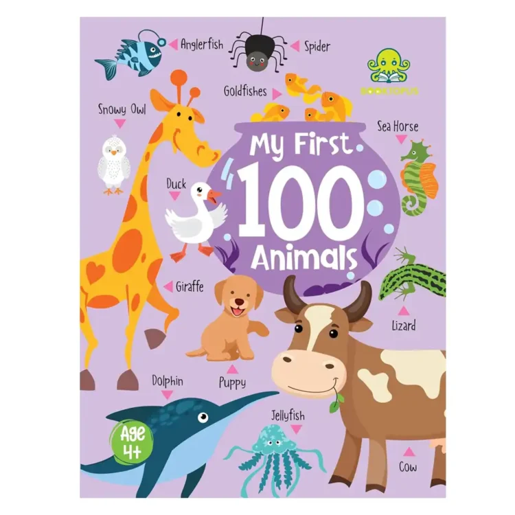 My First 100 Animals Mini Board Book Hardcover by BOOKTOPUS buy book online in sri lanka