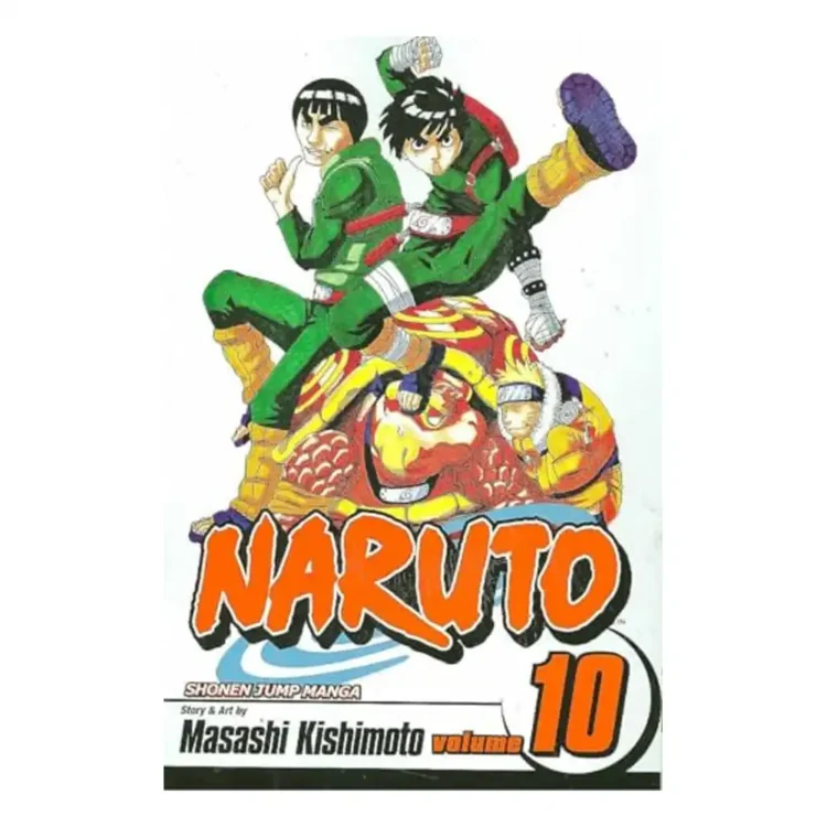 Naruto Vol. 10: A Splendid Ninja paperback manga by Masashi Kishimoto – action adventure fantasy shonen series