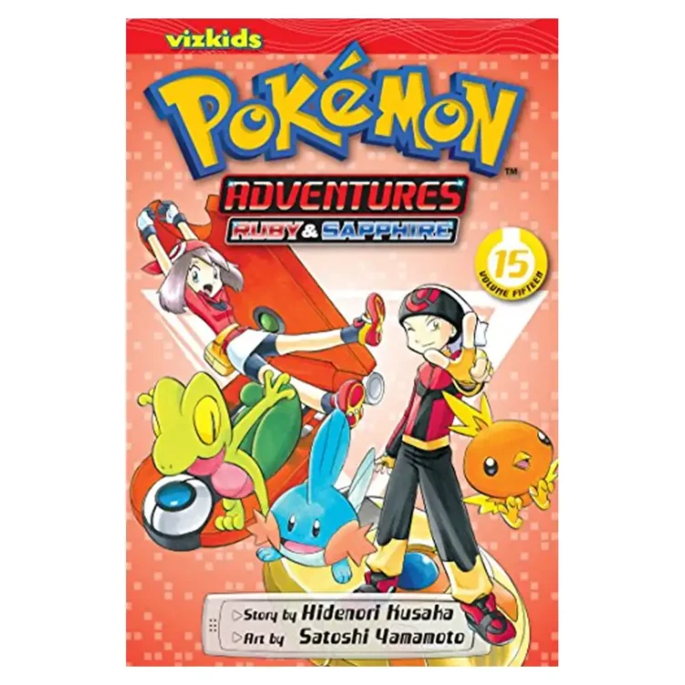 Pokemon Adventures (Ruby & Sapphire) Vol. 15 paperback manga by Hidenori Kusaka – children’s adventure fantasy action series