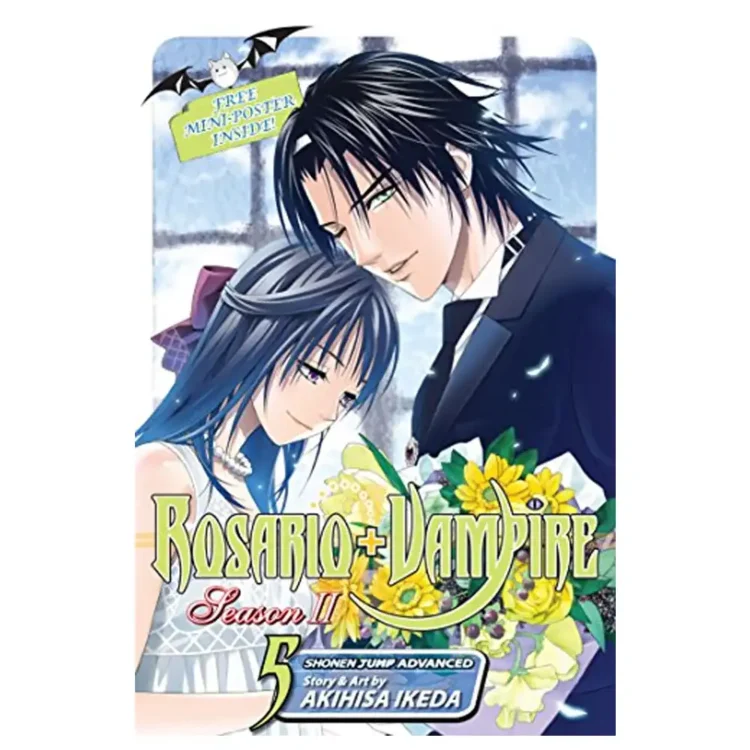 Rosario+Vampire Season II Vol. 5 paperback manga by Akihisa Ikeda – supernatural action and romance