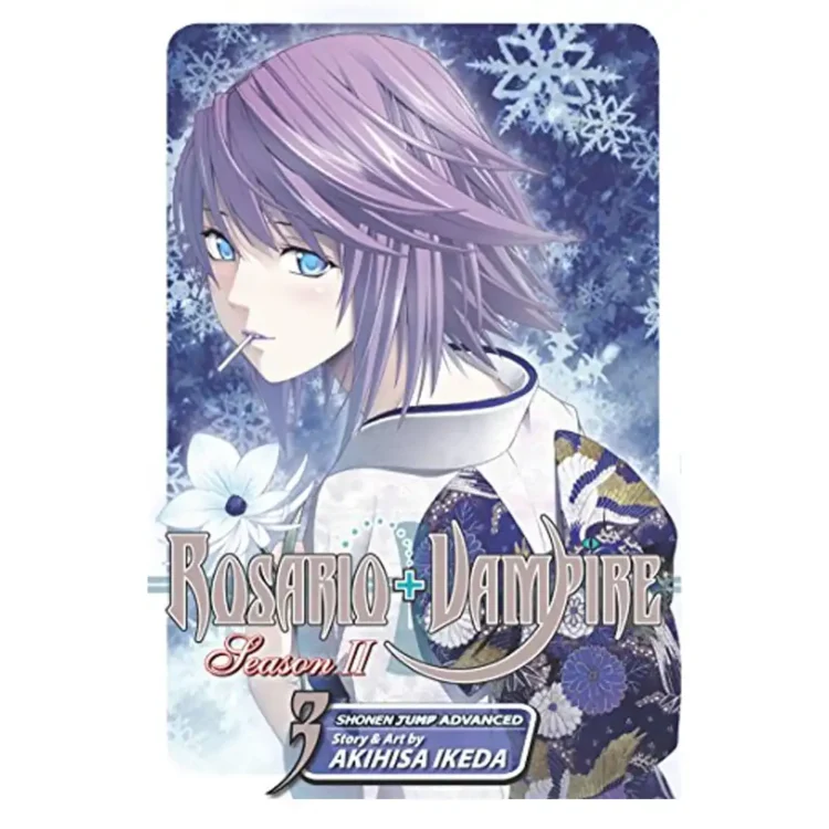 Rosario+Vampire Season 2 Vol. 3 paperback manga by Akihisa Ikeda – supernatural action and romance
