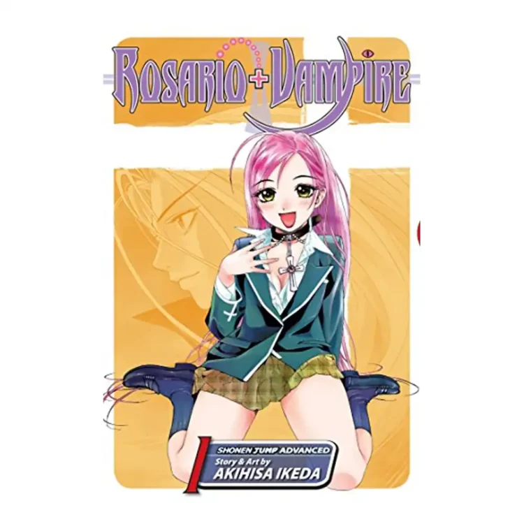 Rosario+Vampire Vol. 1 paperback manga by Akihisa Ikeda – supernatural action and romance graphic novel