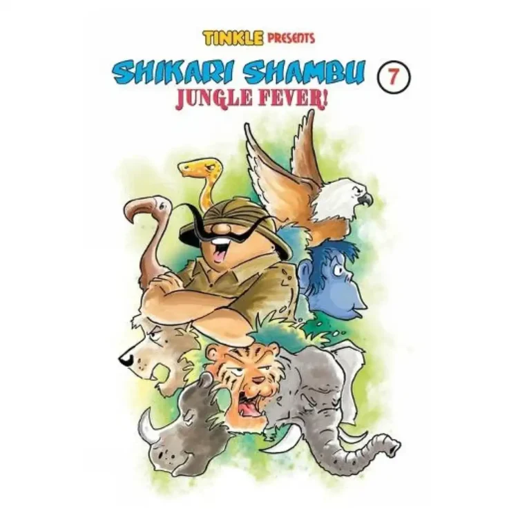 Shikari Shambu – 7: Jungle Fever paperback by Rajani Thindiath – children’s comic book, buy book online in Sri Lanka