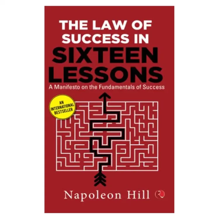 The Law of Success in Sixteen Lessons by Napoleon Hill paperback book cover – self-help book on success, leadership, and personal growth