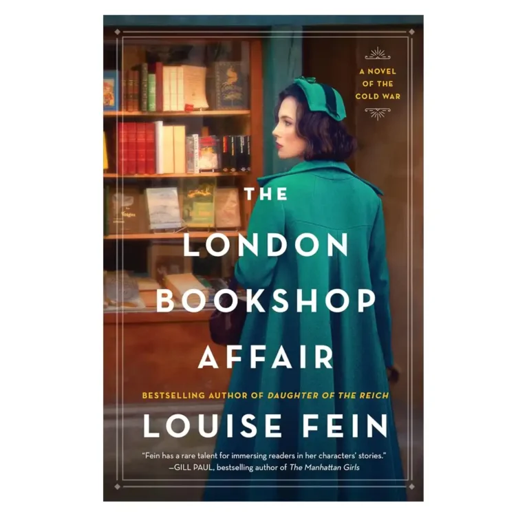 The London Bookshop Affair paperback novel by Louise Fein – Cold War historical fiction
