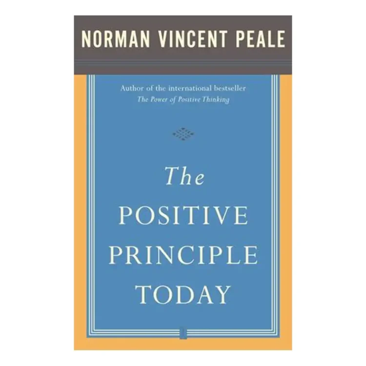 The Positive Principle Today by Norman Vincent Peale book cover – self-help book on positivity, motivation, and personal growth