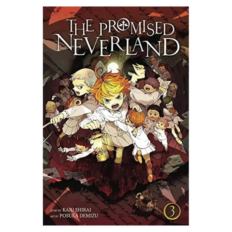 The Promised Neverland Vol. 3 paperback manga by Kaiu Shirai – shonen thriller mystery horror adventure series
