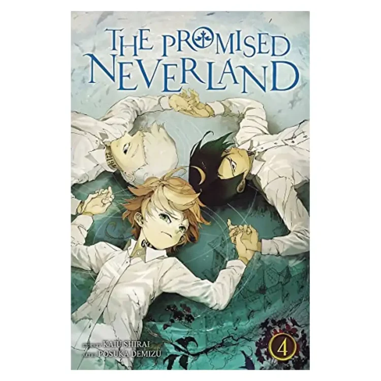 The Promised Neverland Vol. 4 paperback manga by Kaiu Shirai – shonen thriller mystery horror adventure series