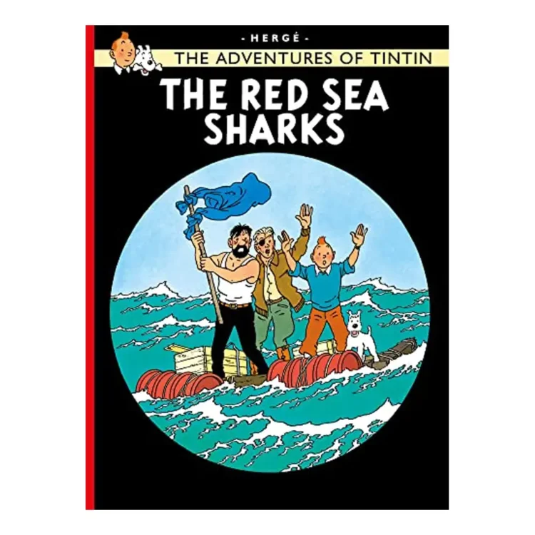 The Red Sea Sharks Tintin paperback by Hergé – classic illustrated children’s adventure