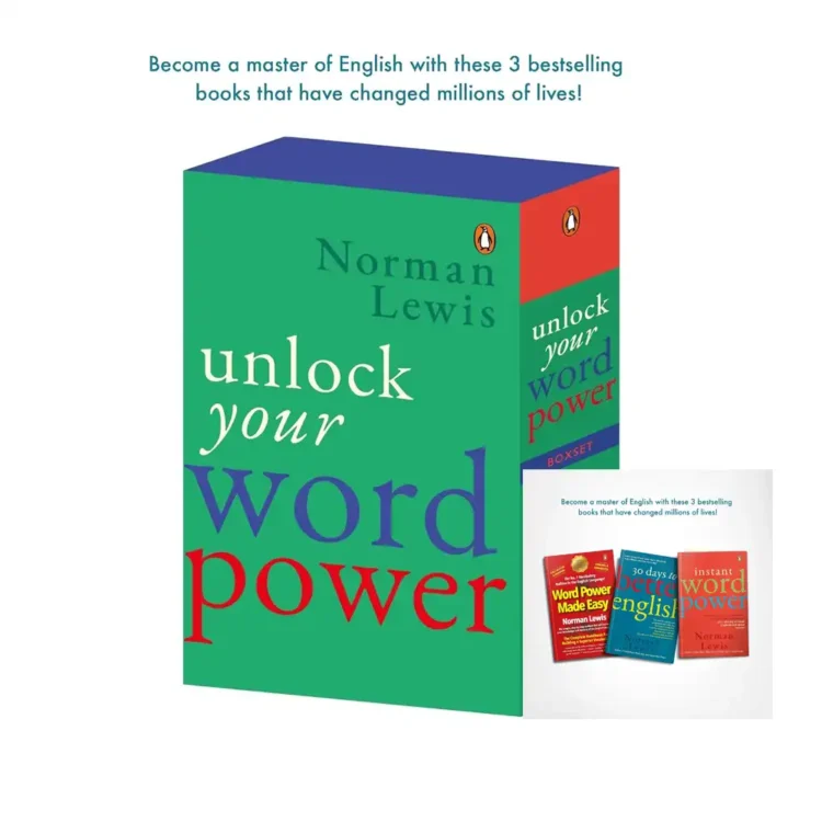 Unlock Your Word Power box set by Norman Lewis paperback book cover – English vocabulary and language learning books