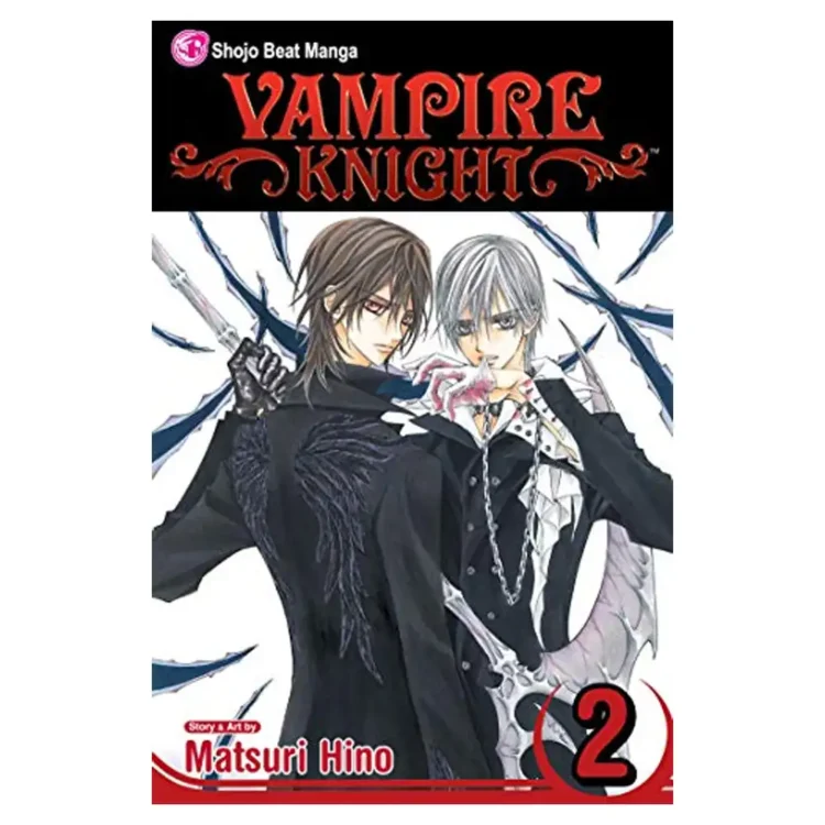 Vampire Knight Vol. 2 paperback manga by Matsuri Hino – shojo vampire romance