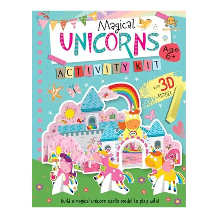 Booktopus Build It Magical Unicorns activity kit with book ISBN 9789365697988 HarperCollins India Sri Lanka
