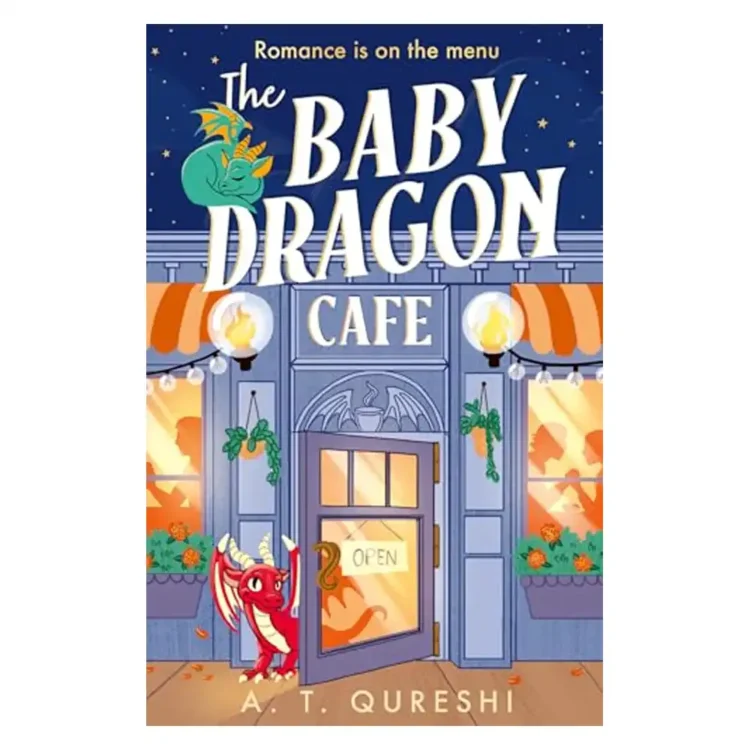 The Baby Dragon Cafe paperback by A T Qureshi ISBN 9780008727666 cozy fantasy romance Sri Lanka