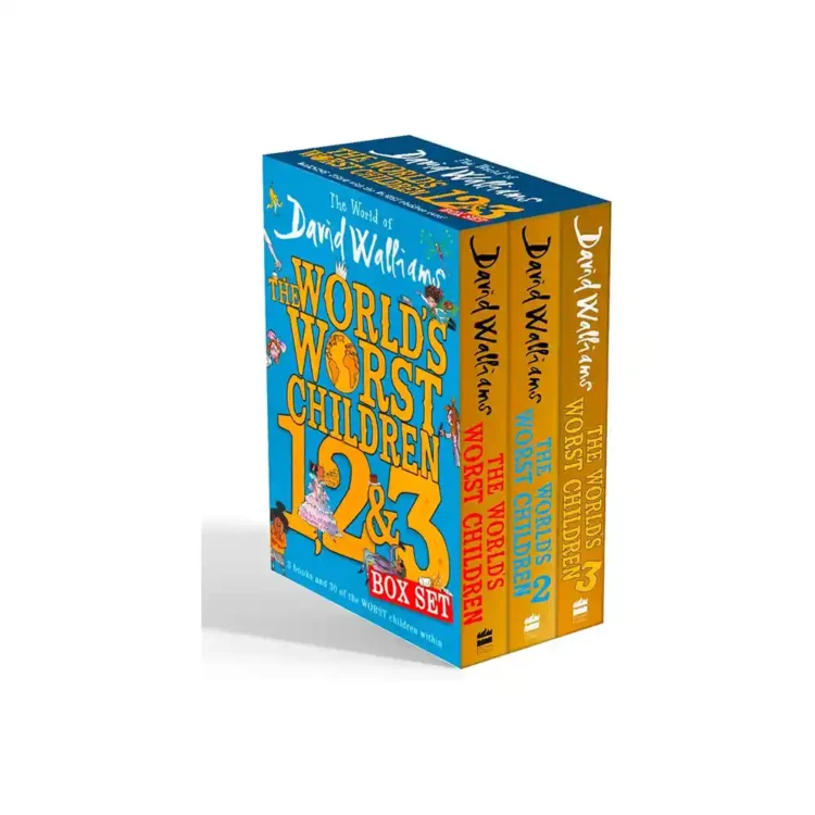 The World of David Walliams: The World's Worst Children 1, 2 & 3 Box Set paperback box set by David Walliams ISBN 9780008487669 HarperCollins Children's Books Sri Lanka
