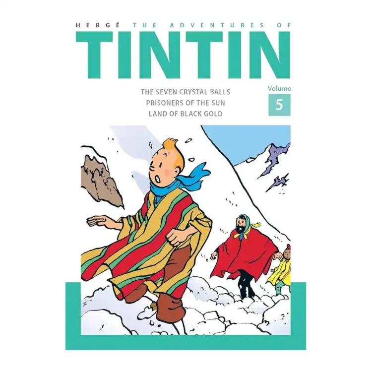 The Adventures of Tintin Volume 5 hardback by Hergé ISBN 9781405282796 Farshore HarperCollins Publishers Sri Lanka