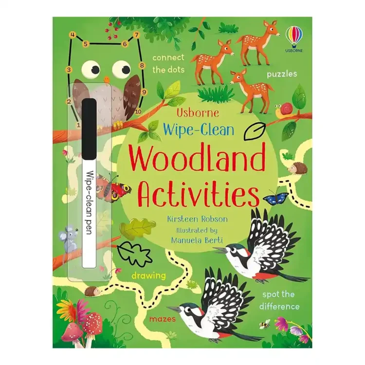 Wipe-Clean Woodland Activities Paperback Kirsteen Robson 9781474968591 Usborne Publishing Sri Lanka