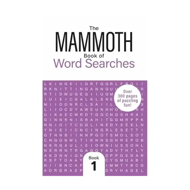 The Mammoth Book of Word Searches 1 paperback by Dr Gareth Moore ISBN 9781789298277 Michael O'Mara Books Sri Lanka