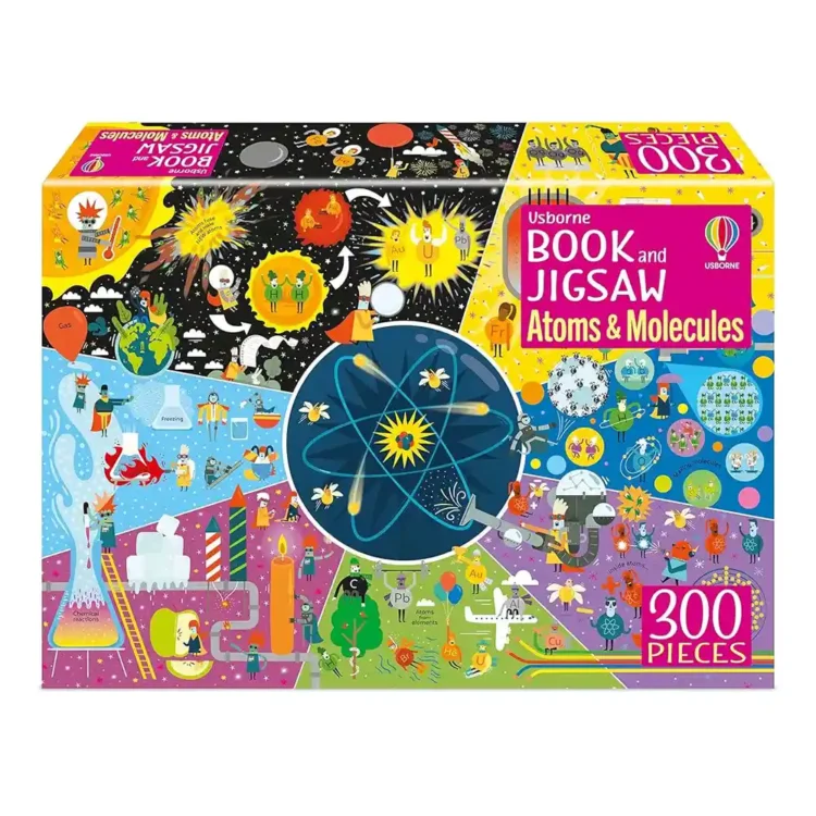 Usborne Book and Jigsaw Atoms and Molecules