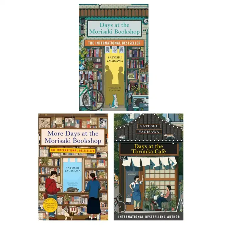 Days at the Morisaki Bookshop More Days at the Morisaki Bookshop and Days at the Torunka Café paperback bundle by Satoshi Yagisawa Sri Lanka