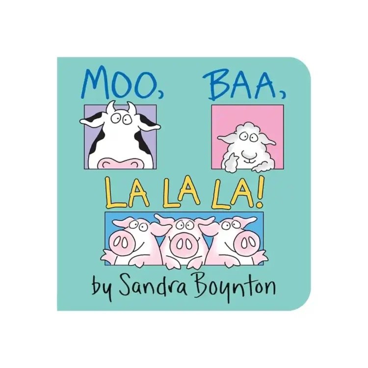 Moo Baa La La La Board Book by Sandra Boynton ISBN 9780671449018 animal sounds children’s book Sri Lanka