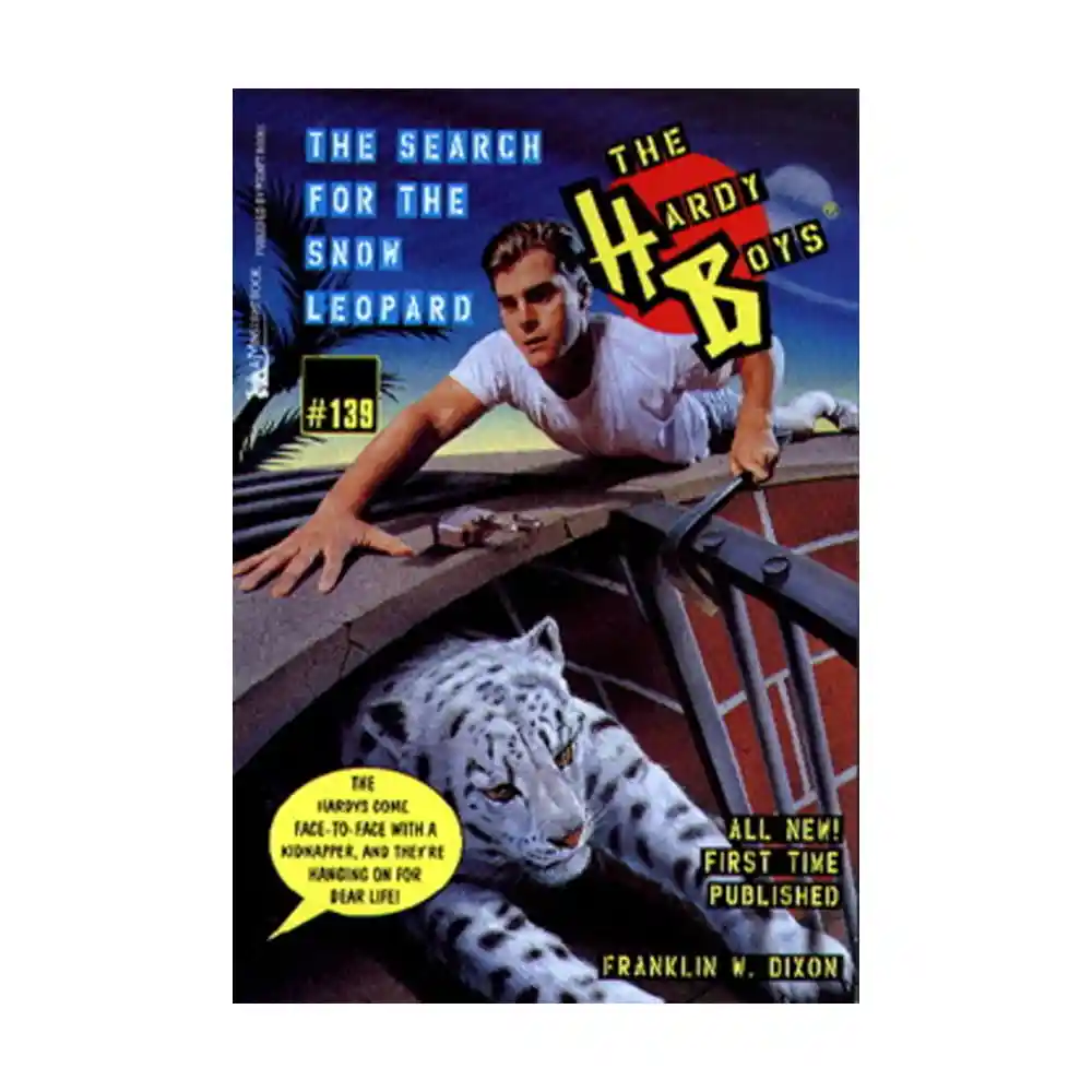 The Search for the Snow Leopard Paperback by Franklin W. Dixon ISBN 9780671505257 Hardy Boys mystery book Sri Lanka
