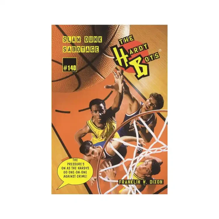 Slam Dunk Sabotage Paperback by Franklin W. Dixon ISBN 9780671505264 Hardy Boys mystery book Sri Lanka