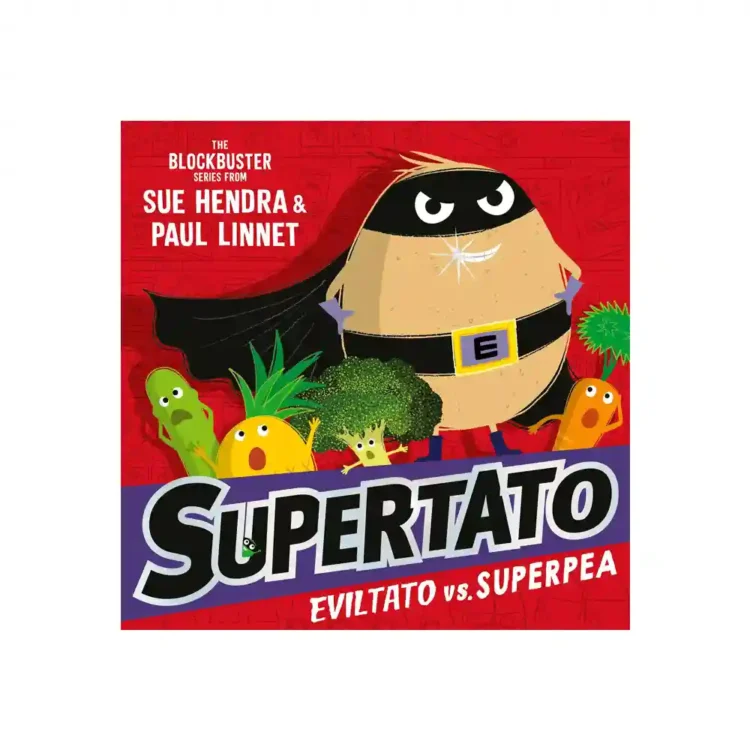 Supertato Eviltato vs Superpea Paperback by Sue Hendra and Paul Linnet ISBN 9781398511705 Simon and Schuster Children’s UK Sri Lanka