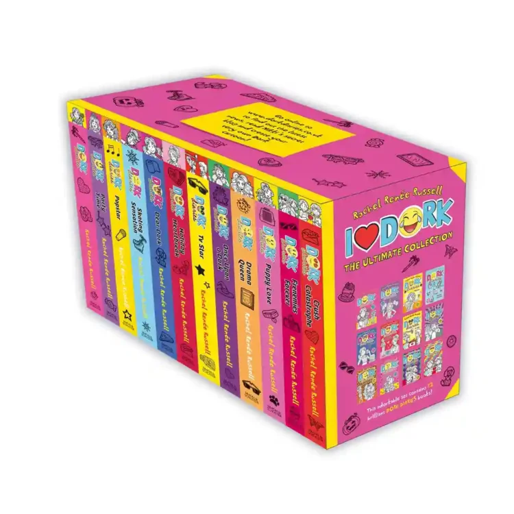 Dork Diaries Book Collection 1-12 | I Love Dork Box Set I Love Dork Books 1 to 12 Boxed Set by Rachel Renee Russell ISBN 9781398541566 Simon and Schuster Children’s UK Sri Lanka