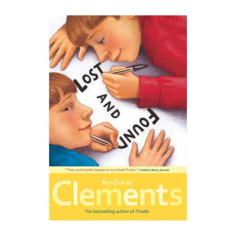 Lost and Found Paperback by Andrew Clements ISBN 9781416909866 children’s school and twin story book Sri Lanka