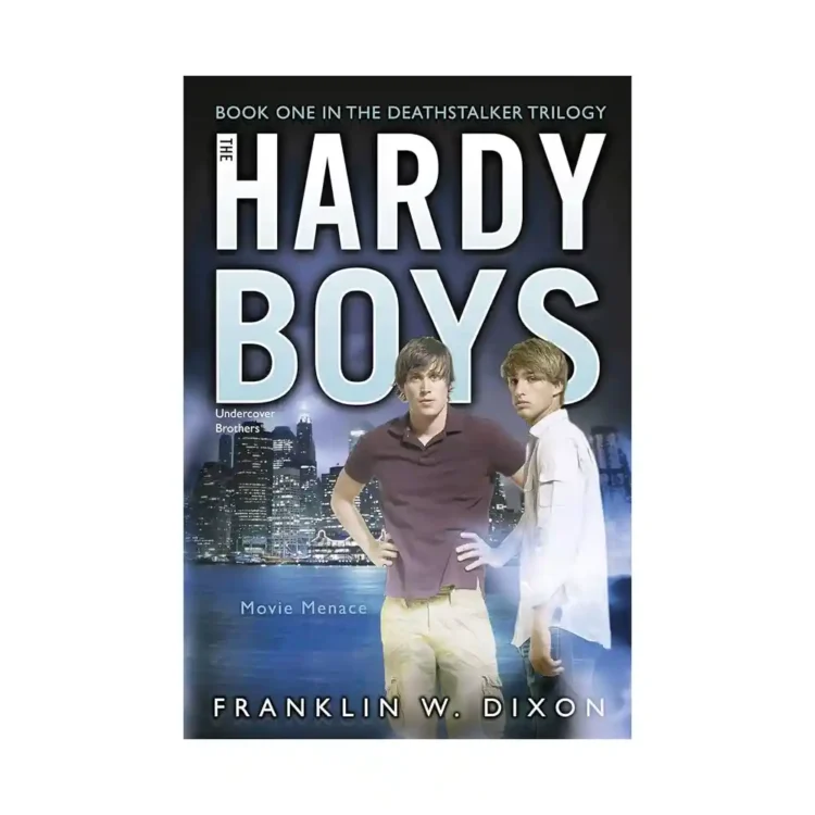 Movie Menace Paperback by Franklin W. Dixon ISBN 9781442402584 Hardy Boys Undercover Brothers mystery book Sri Lanka